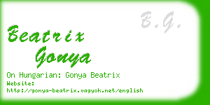 beatrix gonya business card